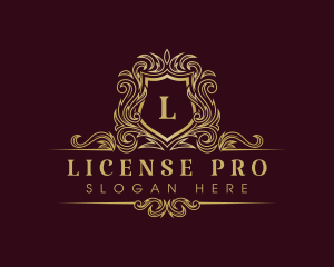 Luxury Elegant Crown Shield logo design