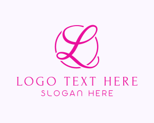 Initial - Feminine Elegant Script logo design