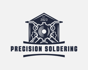 Soldering - Welding Gear Steelwork logo design