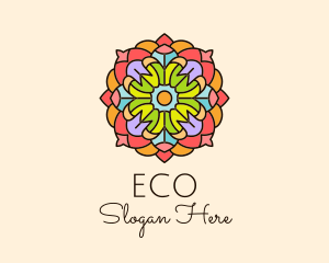 Floral Stained Glass Logo