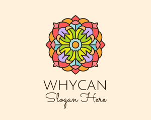 Floral Stained Glass Logo