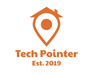 Pointer - Orange Pin House logo design