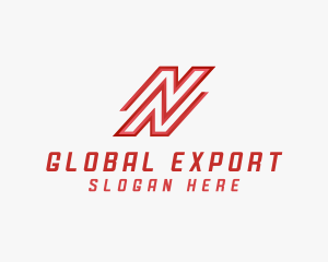 Export - Logistics Mover Company N Business logo design