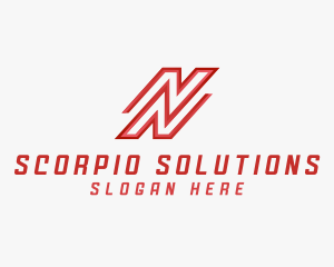 Logistics Mover Company N Business logo design