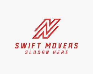 Mover - Logistics Mover Company N Business logo design