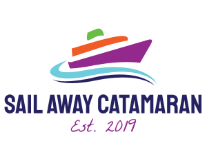 Catamaran - Sea Yacht Sailing logo design