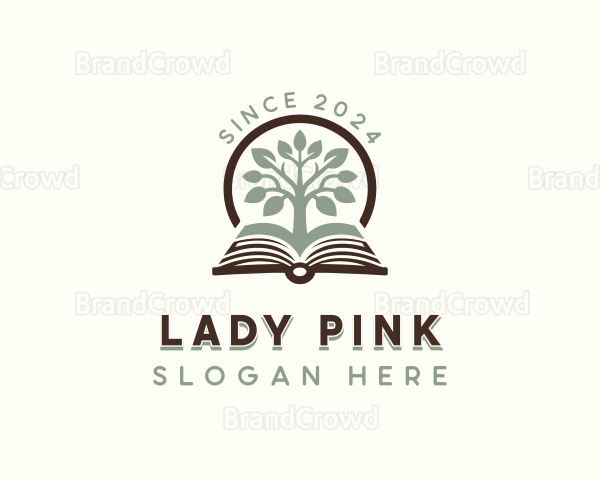 Reading Book Tree Logo