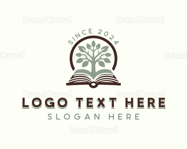 Reading Book Tree Logo