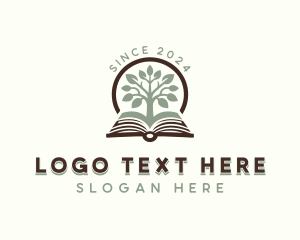 Author - Reading Book Tree logo design