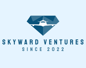 Aviator - Blue Diamond Airline logo design