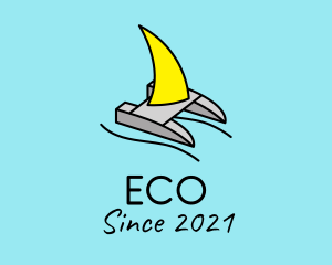 Holiday - Sailing Boat Raft logo design