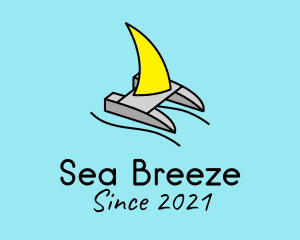 Sailing Boat Raft  logo design