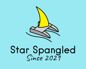 Sailing Boat Raft  logo design