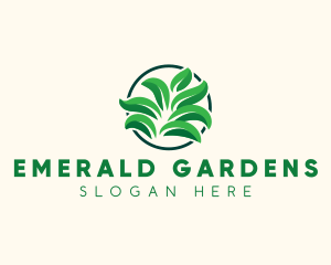 Grass Leaf Garden logo design