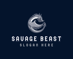 Beast Dragon Creature logo design