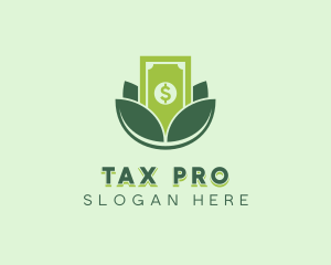 Tax - Lotus Money Cash logo design