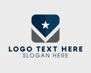 Financial - Modern Star Pocket Shield logo design