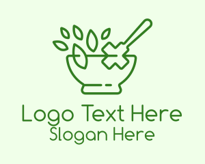 Medical Herb Outline Logo