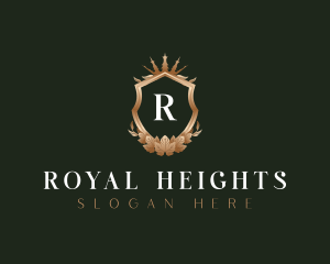 Royal Leaf Shield logo design