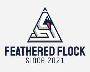 Geese - Triangle Duck Maze logo design