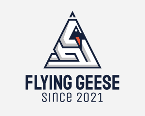 Geese - Triangle Duck Maze logo design