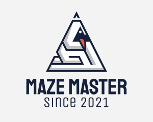 Triangle Duck Maze  logo design