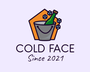 Cold Beer Bucket logo design