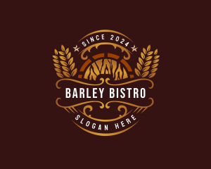 Barley - Liquor Barrel Brewing logo design