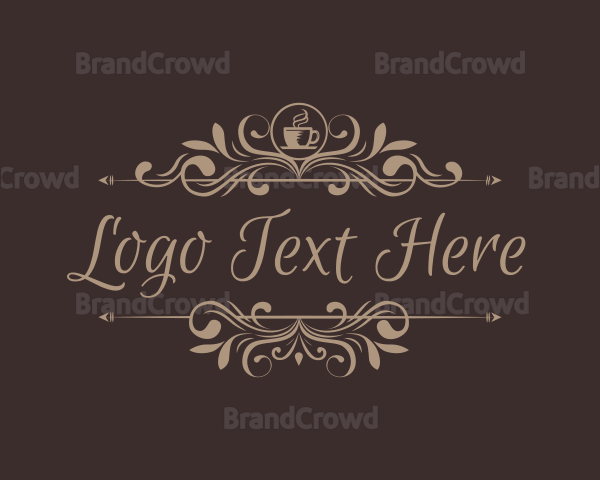 Coffee Calligraphy Banner Logo