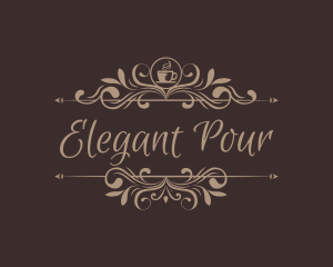 Coffee Elegant Cafe logo design