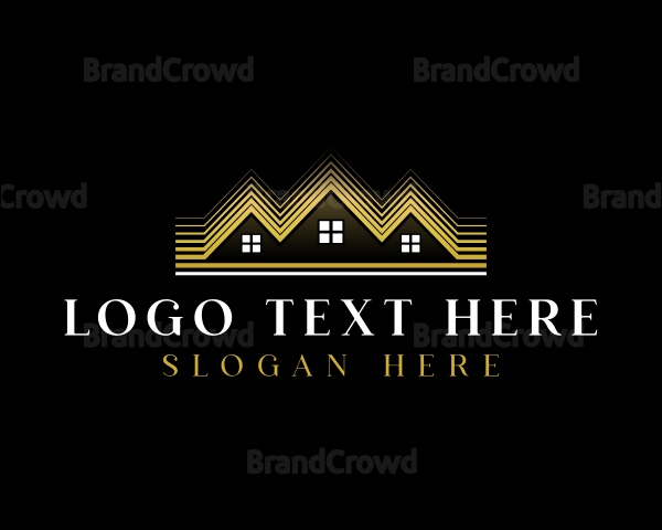 Luxury Roofing House Logo