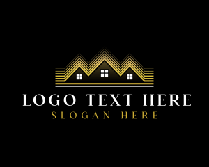 Luxury Roofing House Logo