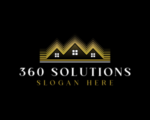 Luxury Roofing House logo design