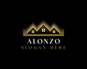 Luxury Roofing House logo design