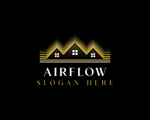 Luxury Roofing House logo design