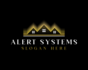 Luxury Roofing House logo design