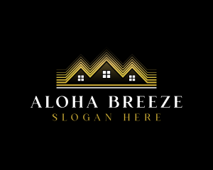 Luxury Roofing House logo design