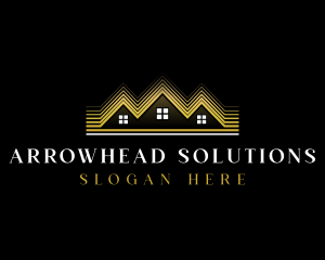 Luxury Roofing House logo design