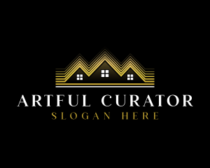 Luxury Roofing House logo design