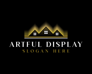 Luxury Roofing House logo design