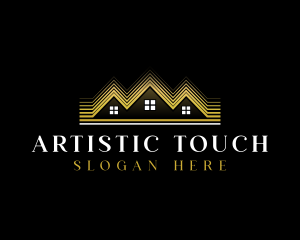 Luxury Roofing House logo design