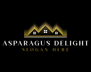 Luxury Roofing House logo design