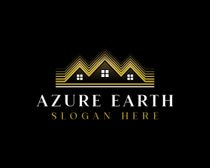 Luxury Roofing House logo design