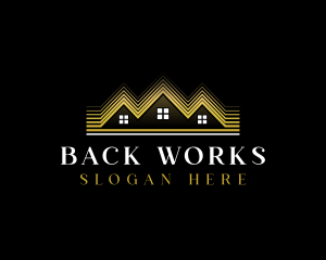 Luxury Roofing House logo design