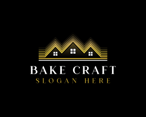 Luxury Roofing House logo design