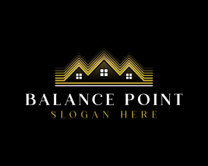 Luxury Roofing House logo design