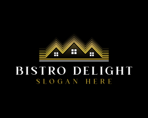 Luxury Roofing House logo design