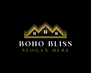 Luxury Roofing House logo design