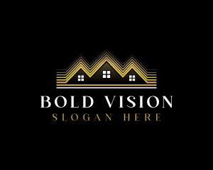 Luxury Roofing House logo design