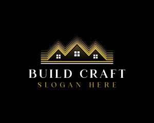 Luxury Roofing House logo design